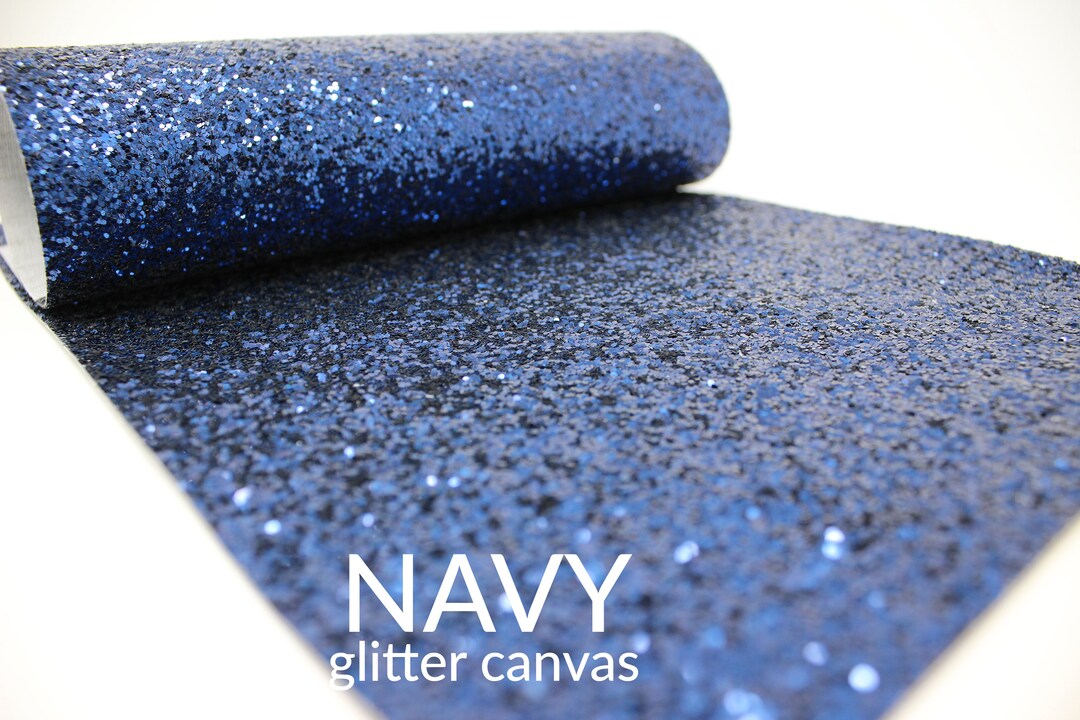Chunky Glitter Vinyl Fabric - Blue Iridescent - 54