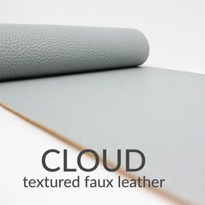 10 Sheets x TEXTURED Faux Leather Fabric | Craft Material | 10 A4 Sheets of Textured Faux Leather Cloud