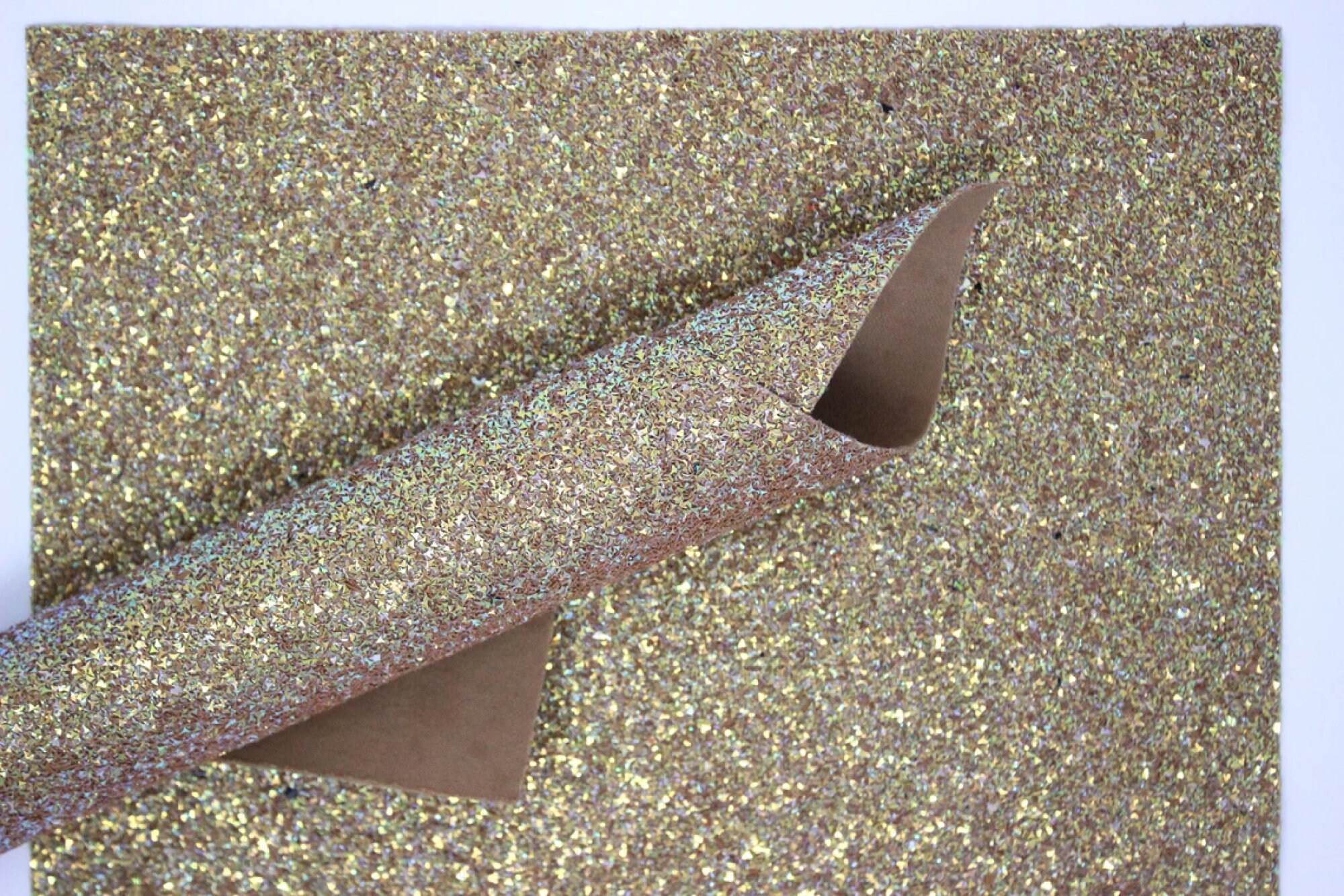 Golden Gemstone Chunky Glitter Canvas Sheets Gold Glitter Etsy