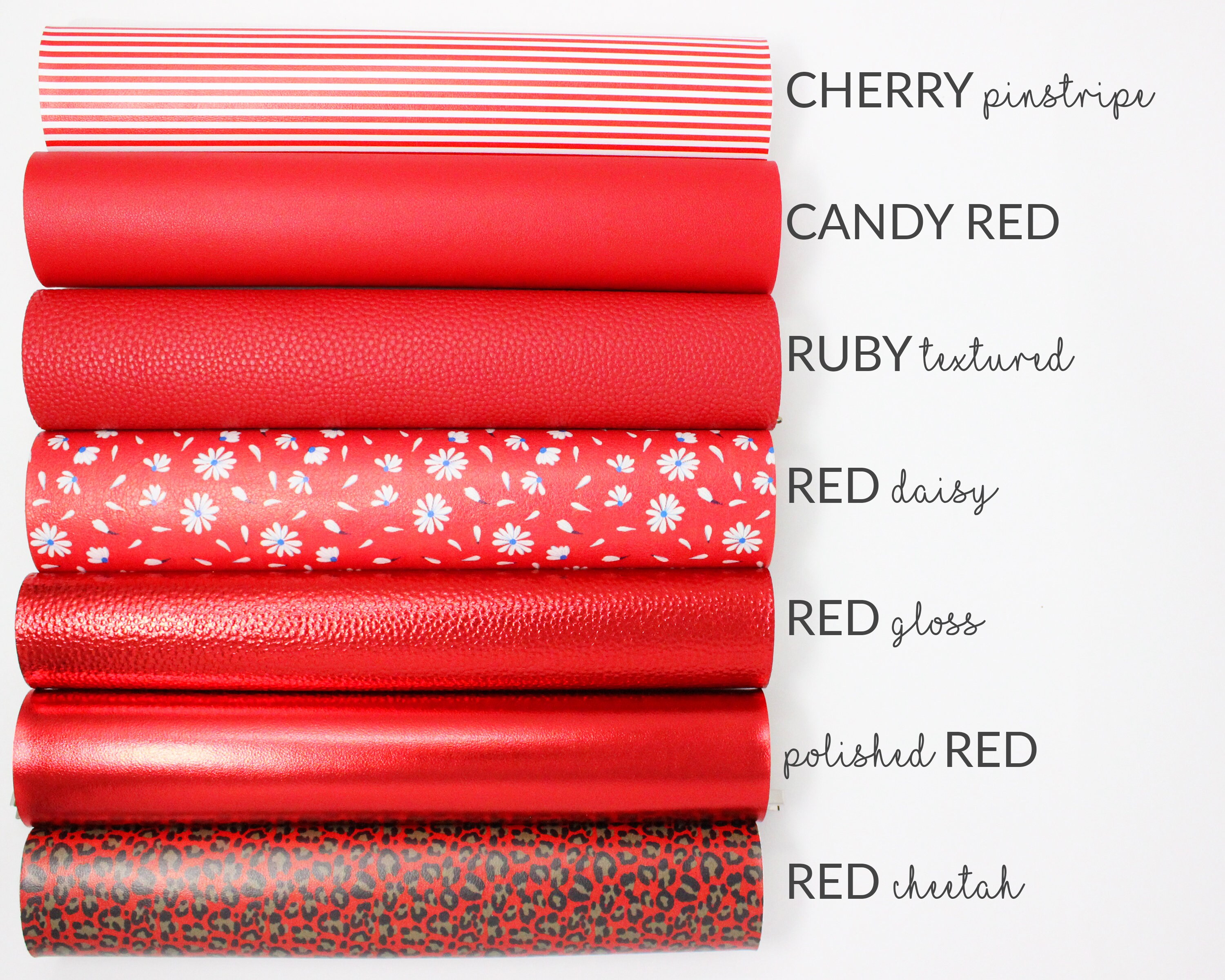 20x33cm, (7.87X12.9), RED Leather Pack, Glitter Leather Sheets