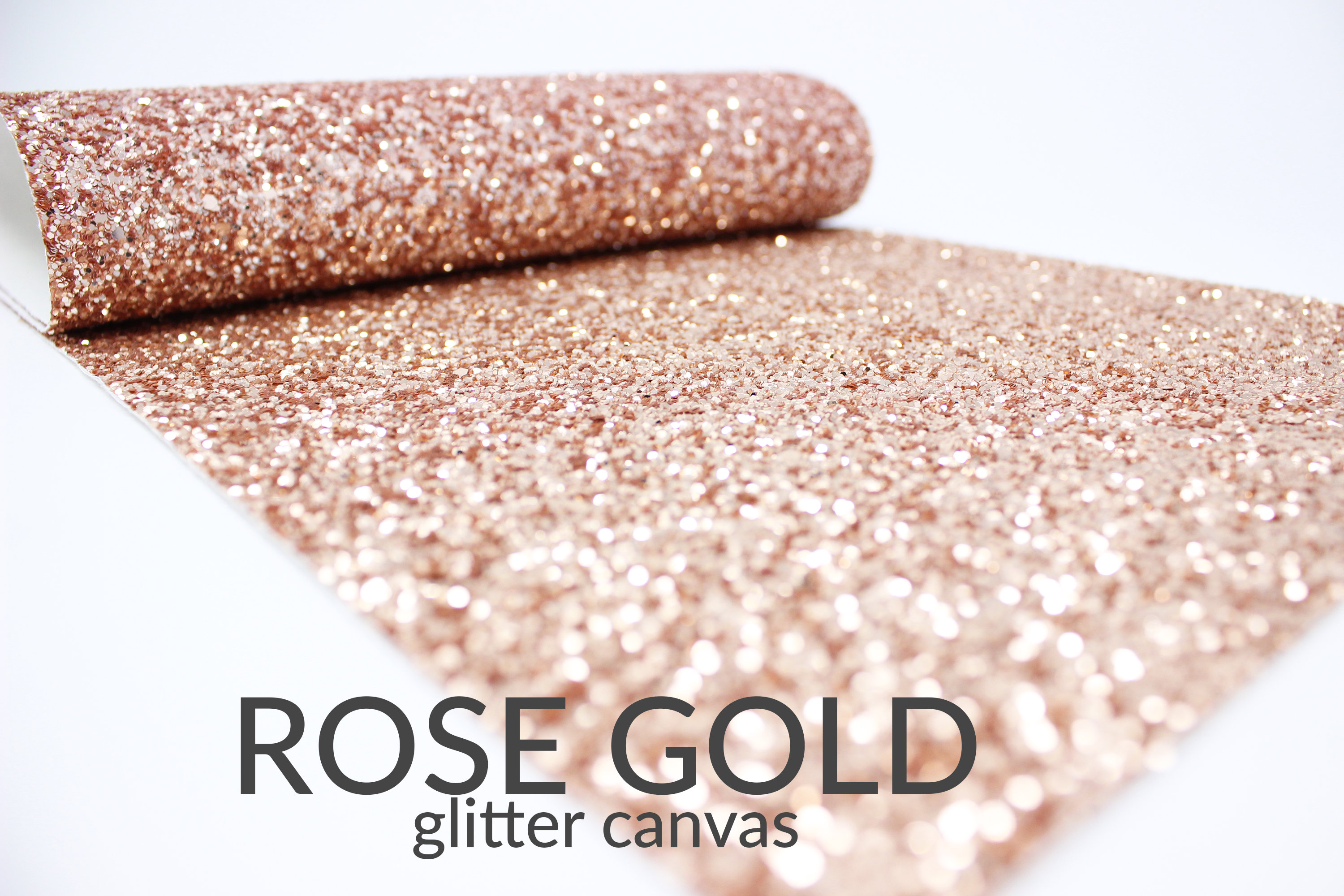ROSE GOLD Glitter Canvas Sheet | A4 Chunky Glitter Fabric | Glitter C…