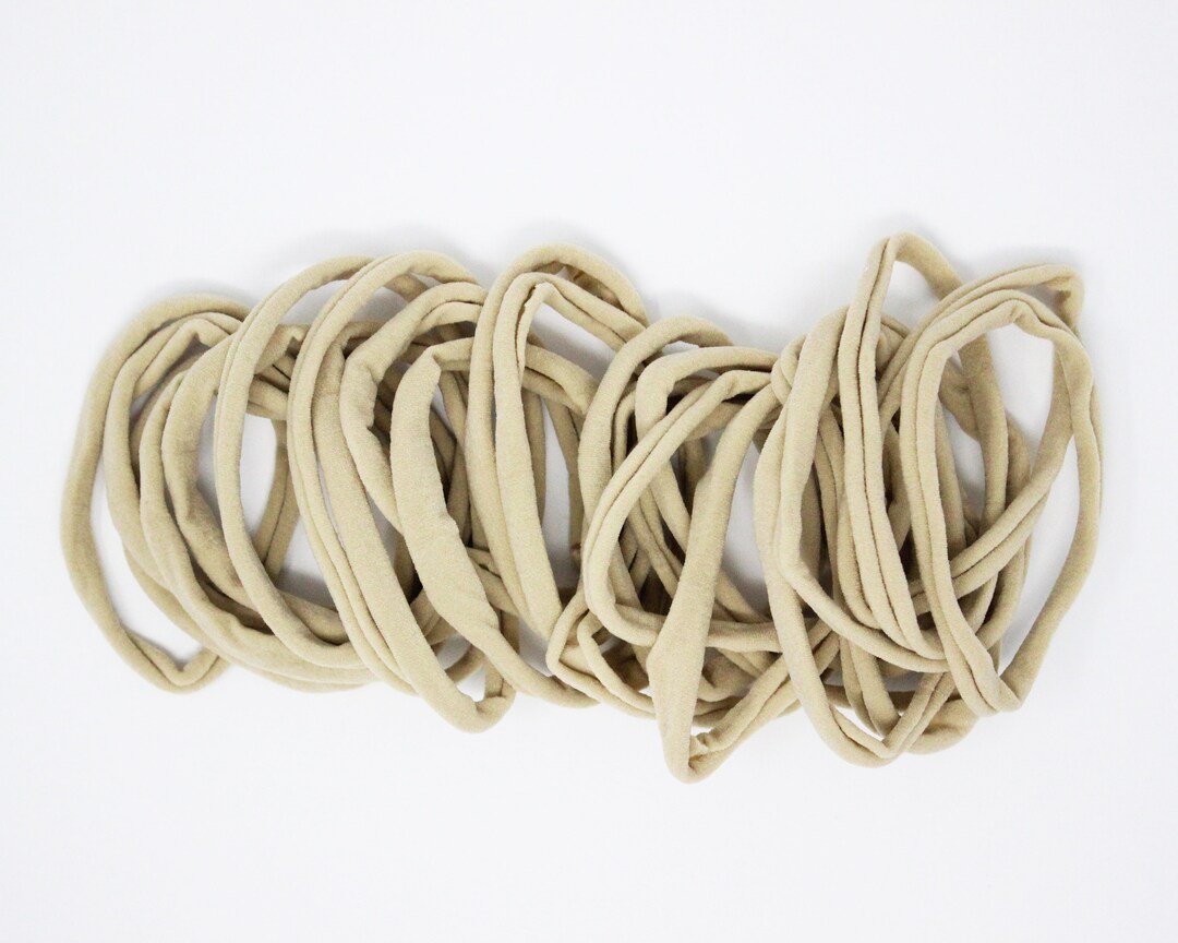 Nylon Headbands Tan Nylon Headbands Bulk Beige Nylon Headbands Bulk
