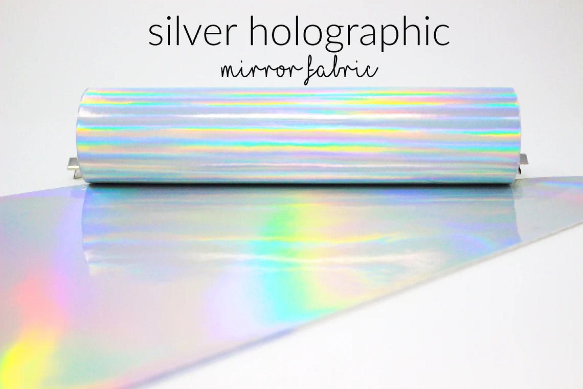 Silver Holographic Fabric 