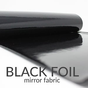 Black Foil Fabric 