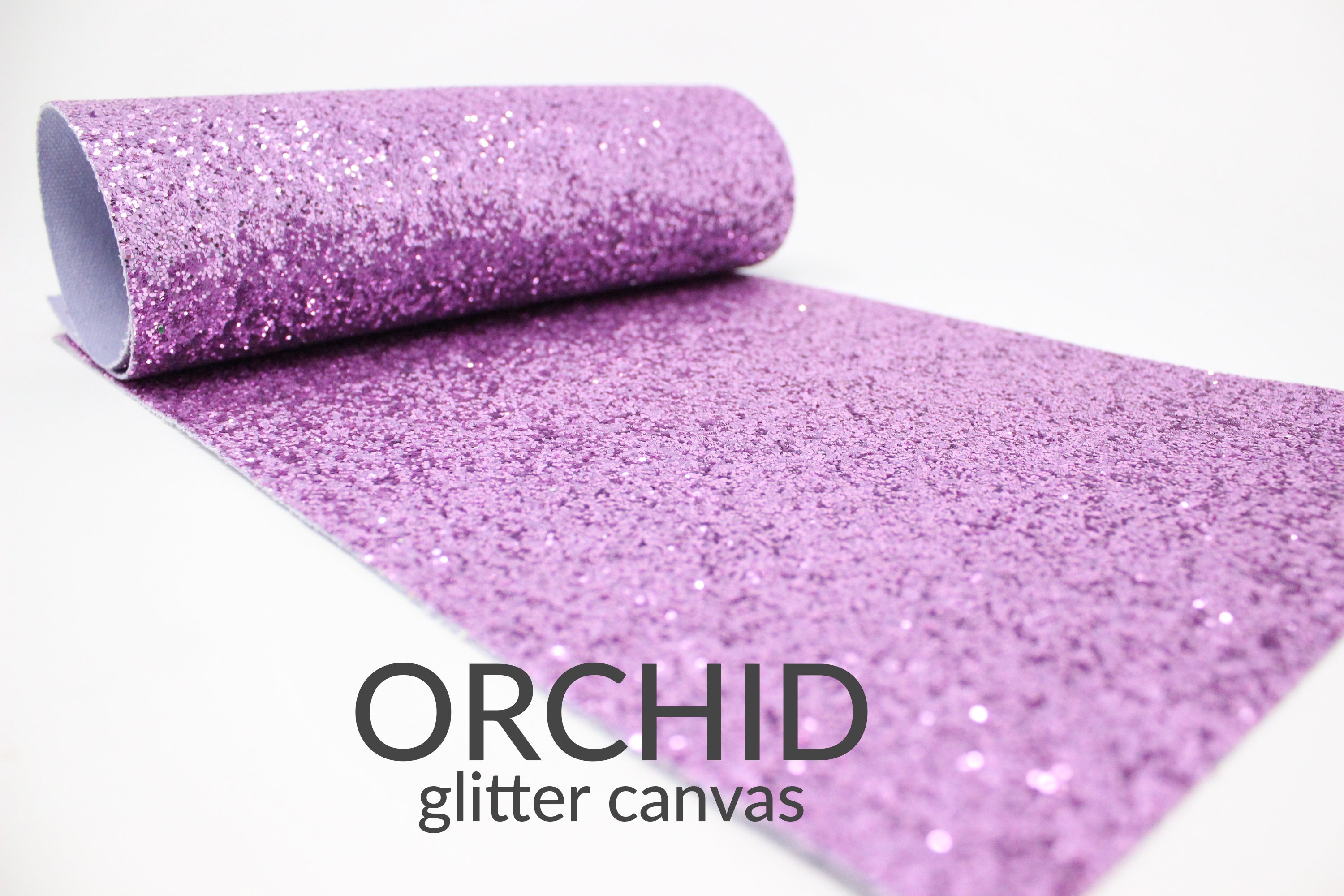 ORCHID Chunky Glitter Fabric Chunky Glitter Canvas Glitter Etsy