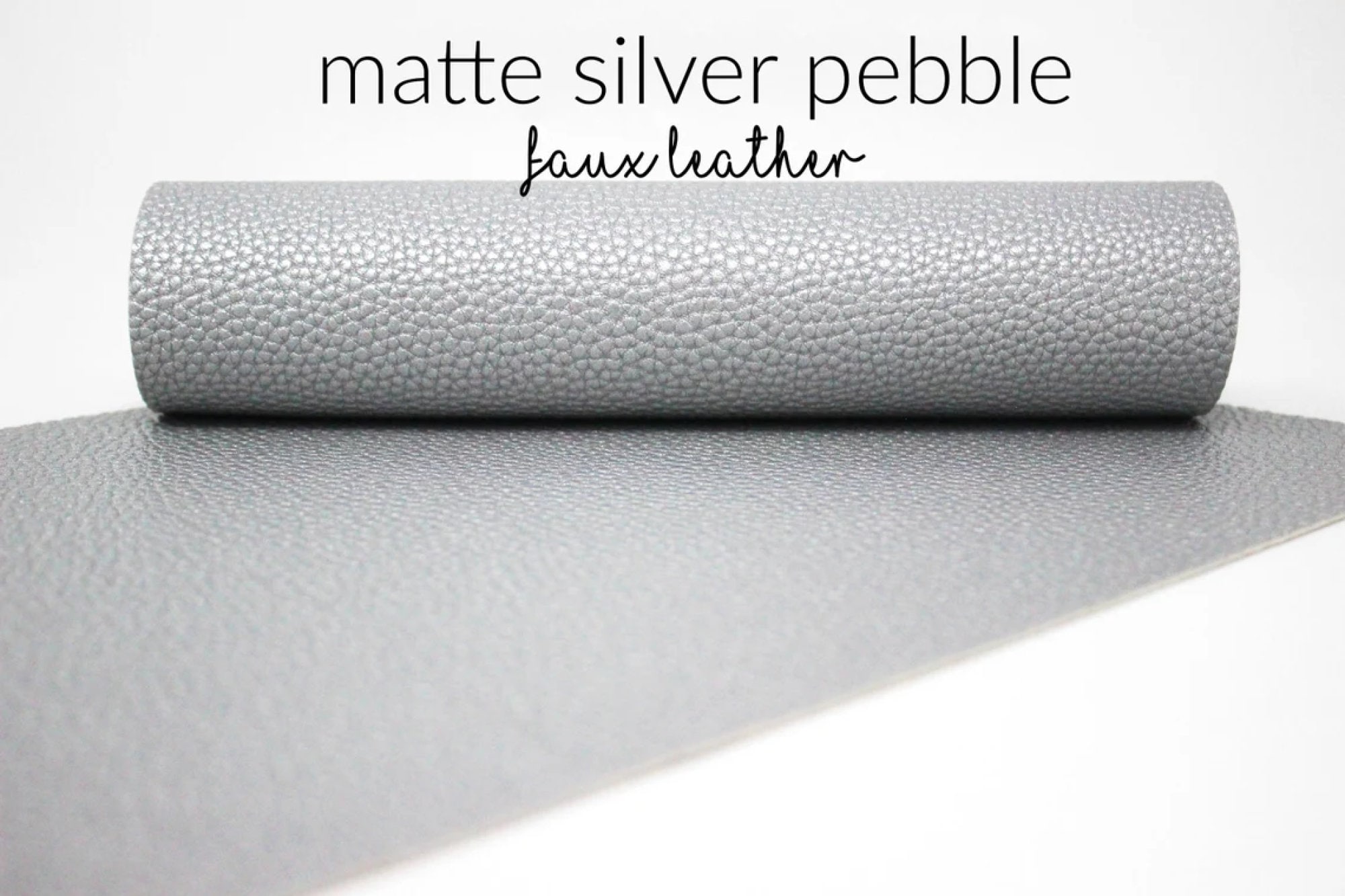 Cricut Faux Leather, Pebbled Silver 