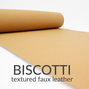 10 Sheets x TEXTURED Faux Leather Fabric | Craft Material | 10 A4 Sheets of Textured Faux Leather Biscotti