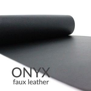 Black Faux Leather Sheets 26 Colors | Onyx Faux Leather Fabric Bundle | Black Faux Leather Material A4 Sheet | Choose Colors