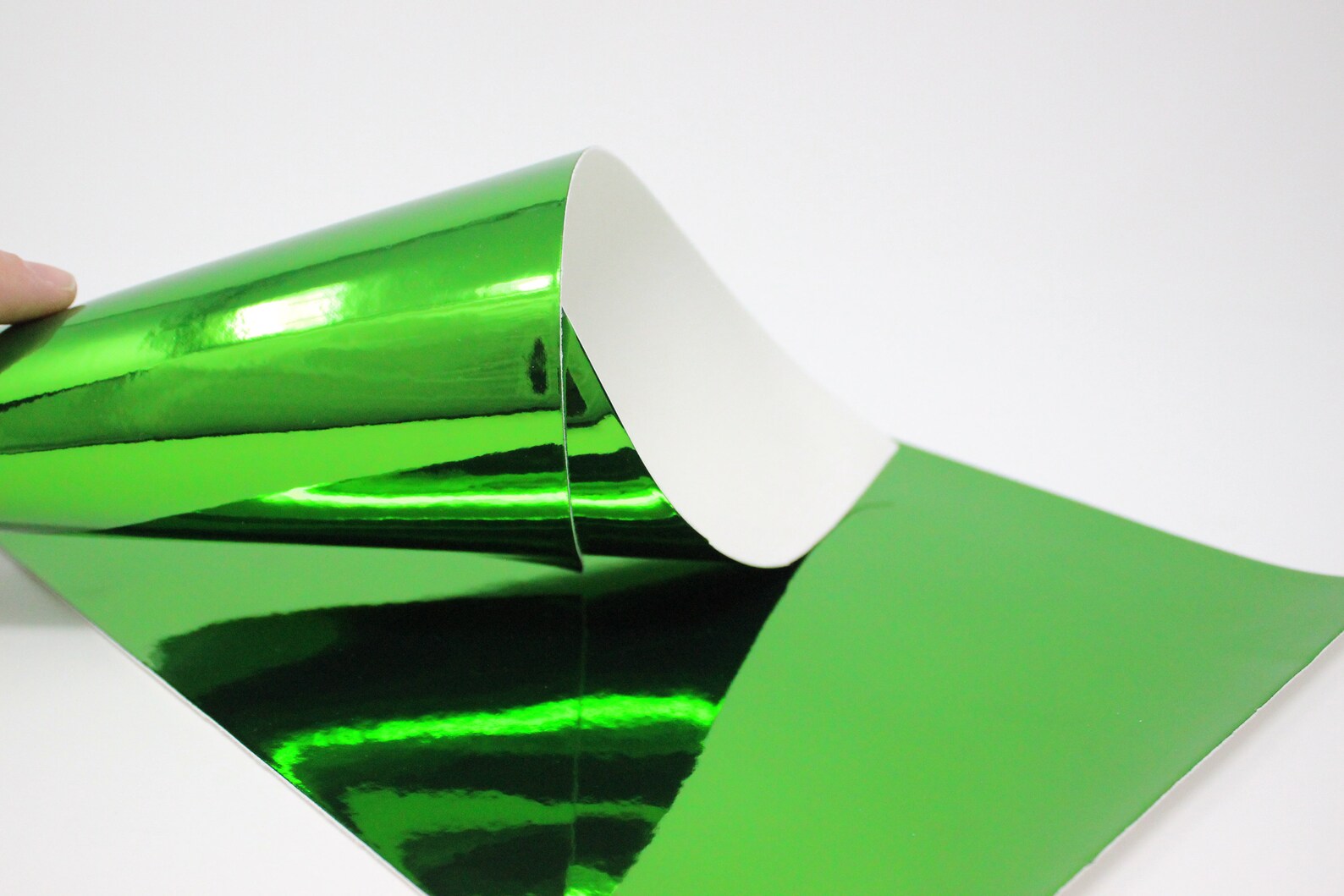 GREEN FOIL Fabric Sheet A4 Green Shiny Mirror Fabric Green Etsy