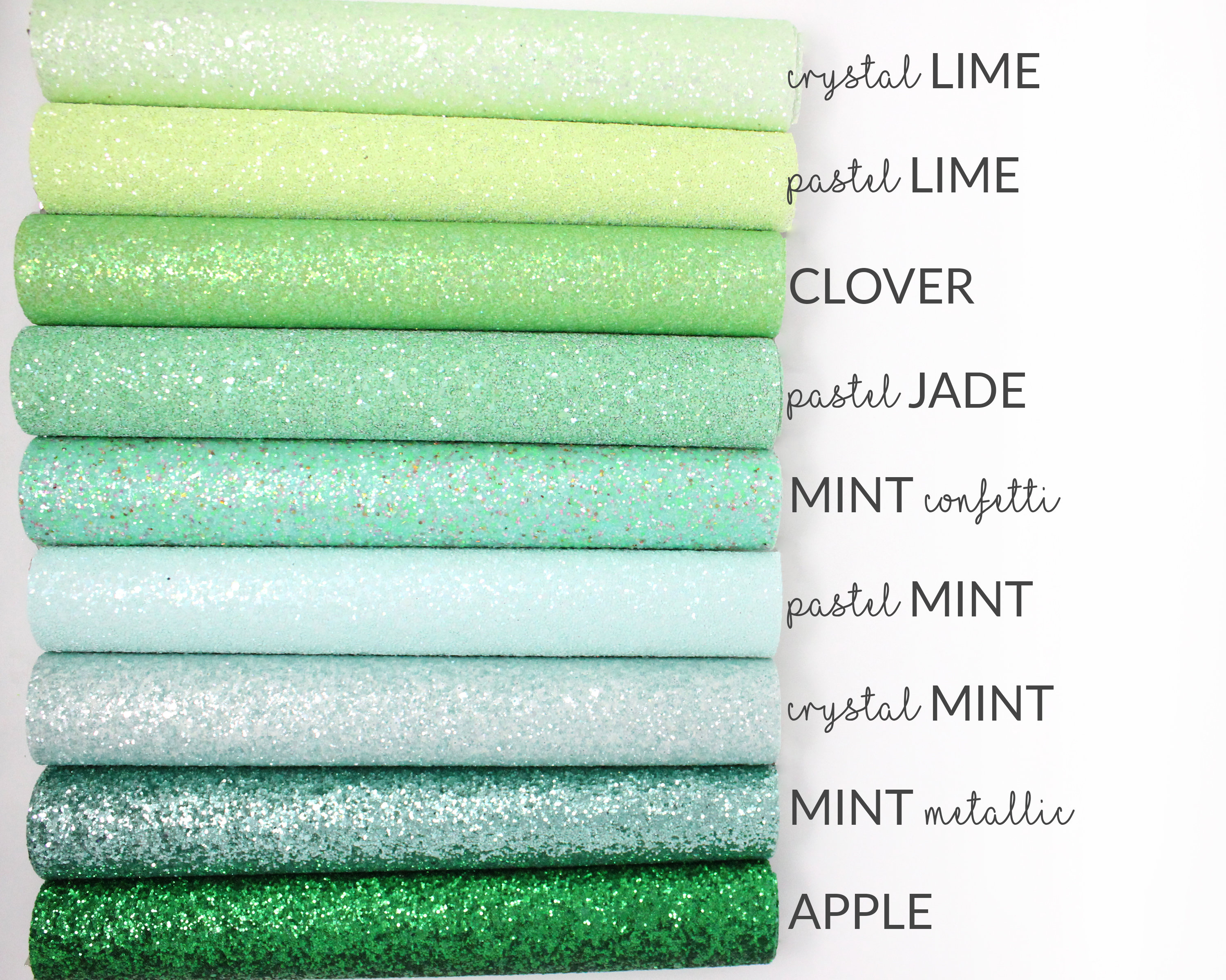 GREEN Chunky Glitter Fabric | Chunky Glitter Canvas | Green Glitter M…