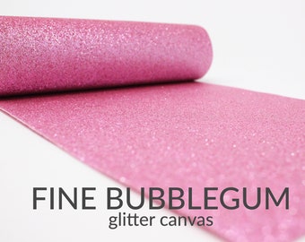 BUBBLEGUM FINE Glitter Fabric sheet | Fine Glitter Canvas | Fine Glitter Paper Fabric | Fine Glitter Bundles | Fine Glitter Sheet | A4 Sheet