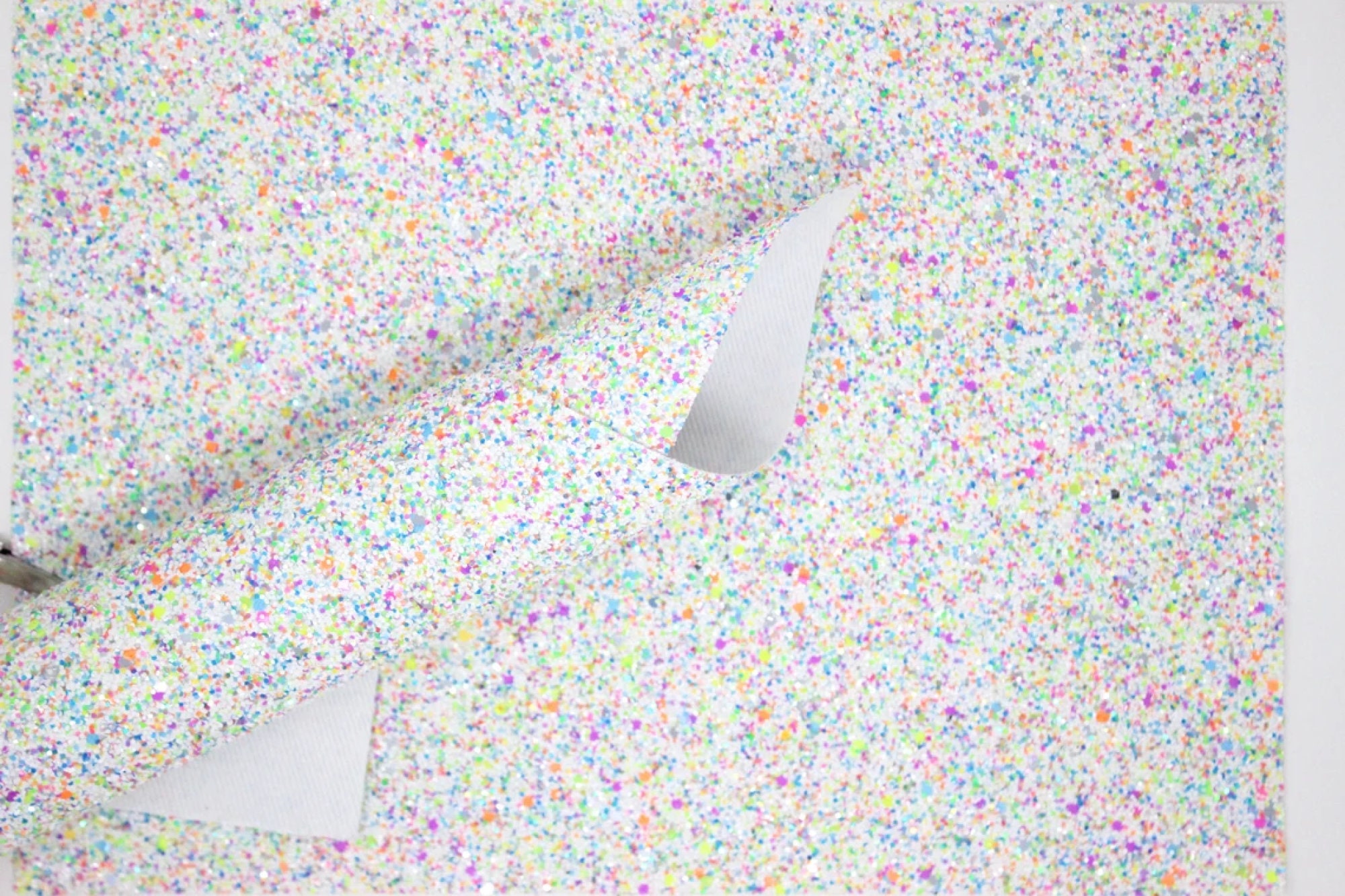 5 Sheets X TUTTI FRUITTI Neon Sprinkles Chunky Glitter Fabric ...
