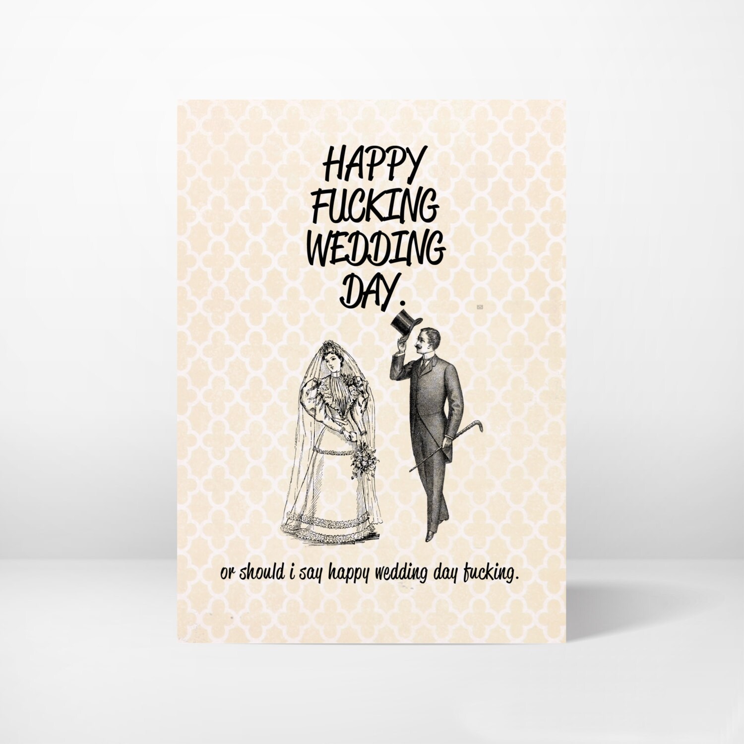 Wedding Card, Greeting Card, Funny, Whimsical, Printable, 5x7, Instant ...
