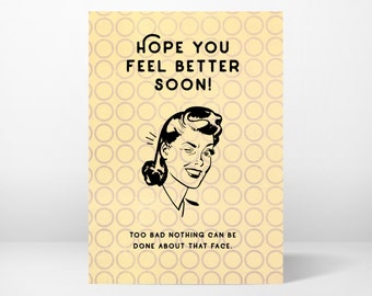 For him For Child Get Well Card Greeting Card Humorous Fun For Her Handmade Whimsical Sneezing Tissues For Adult Unisex