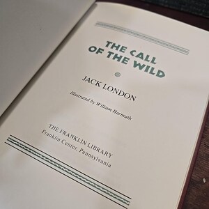 The Call of the Wild Franklin Library (1982) Limited Edition Hardcover Book image 7