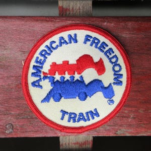 Vintage American Freedom Train Embroidered Patch 1975-1976 Bicentennial