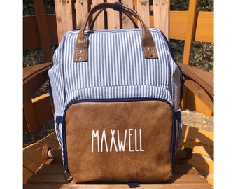 custom leather diaper bags
