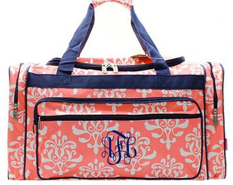 monogram travel bag etsy