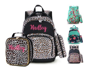 Personalized Kids Backpack and Lunch Box Set – Embroidered School Bag