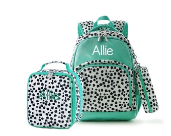 Personalized Backpack and Lunch Box - Dalmatian Backpack for Kids