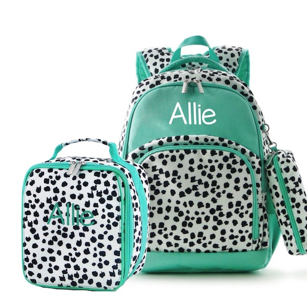 Personalized Backpack and Lunch Box - Dalmatian Backpack for Kids