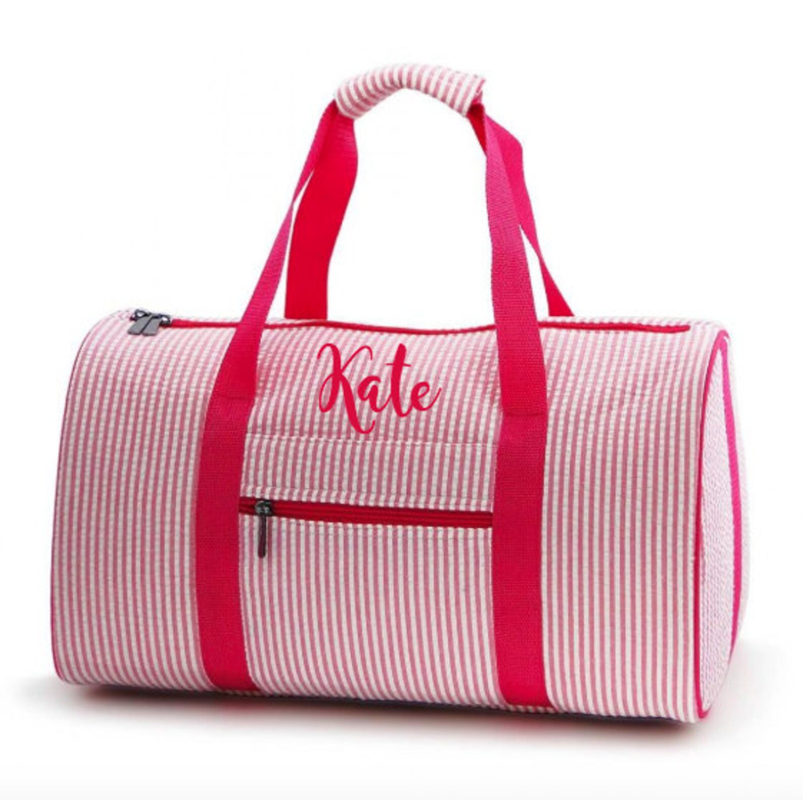 Seersucker Duffle Bag Personalized Duffle Bag Girls Duffle Etsy
