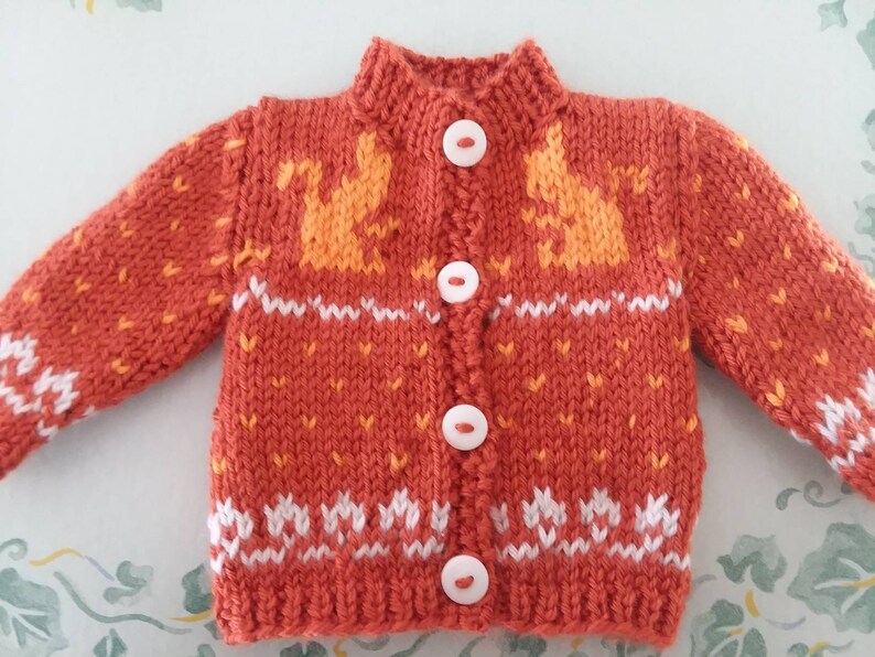 American Girl Doll sweater with squirrels Etsy