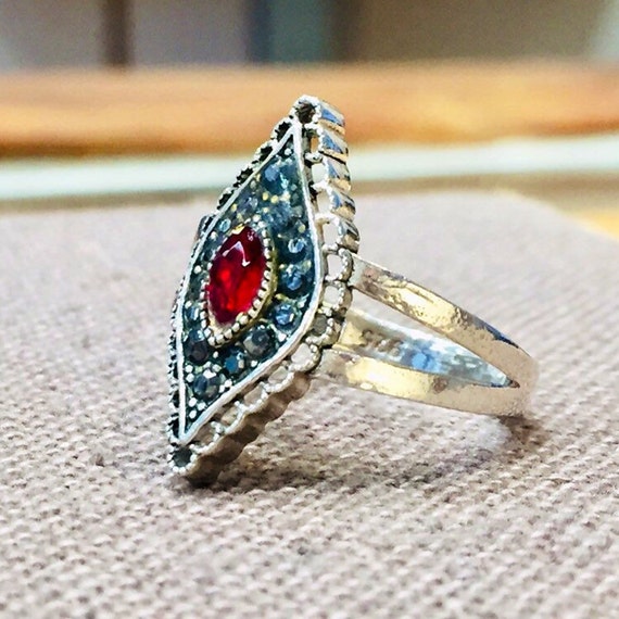 Anillo de mujer en plata zierkonia en rosa pedrería brillo corazón anillo de compromiso