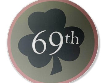 69th Infantry Decal - Clover - Irish
