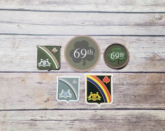 New Soldier Bundle - 69th Infantry - Plate Carrier Patches + Stickers