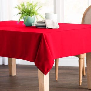 Mantel liso de polialgodón, mantel cuadrado rectangular para mesa de comedor, decoración para bodas y fiestas.