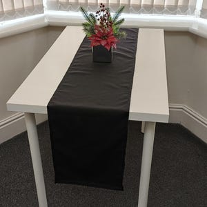 Plain Poly Cotton Table Runners Wedding Party Table Decoration