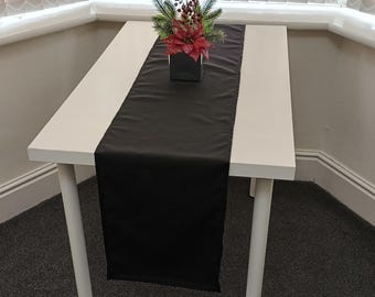 Plain Poly Cotton Table Runners Wedding Party Table Decoration