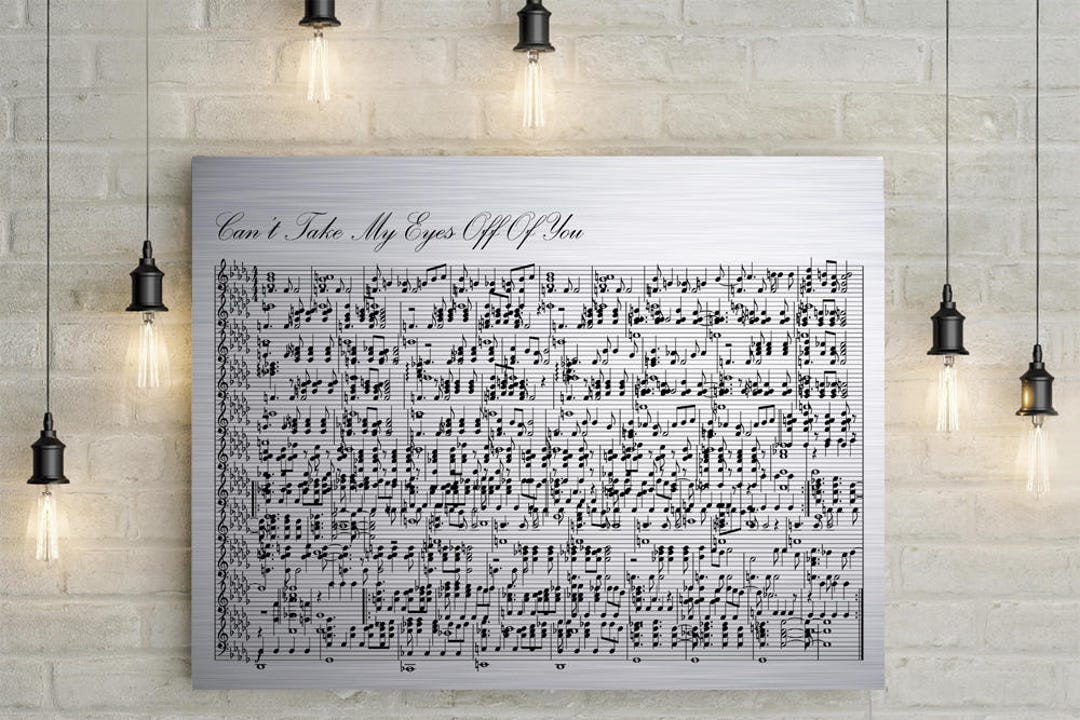 25th Silver Anniversary Custom Music Sheet - Music Notes on Canvas - Etsy