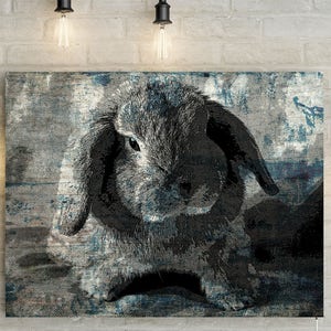 Custom Pet Portrait, Remembrance, In Loving Memory,  Custom Cat, Dog, Rabbit Photo - Canvas or Digital