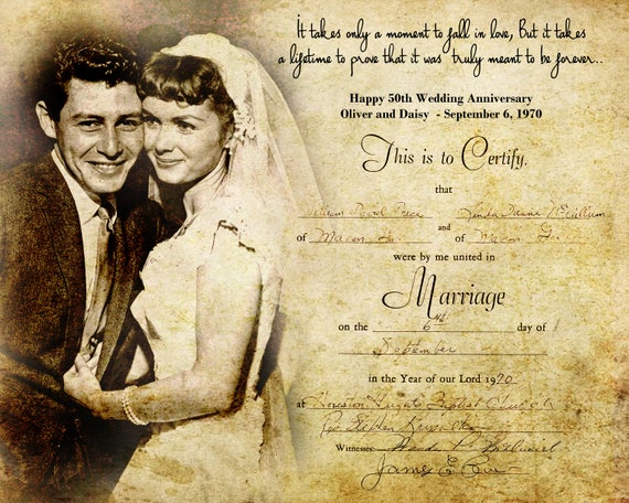 Custom 50th/ Golden Wedding Anniversary Gift- Personalised Message Portrait and Marriage Certificate - Canvas Print - Etsy Custom 50th/ Golden Wedding Anniversary Gift- Personalised Message Portrait and Marriage Certificate - Canvas Print - Etsy