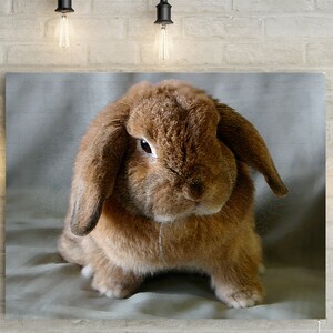 Custom Pet Portrait - Personalized Oil Painting Effect Canvas Print or Printable
