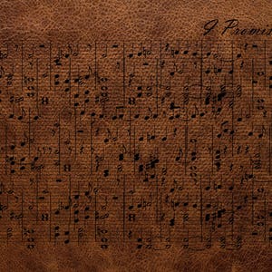 Leather Anniversary Custom Music Sheet 3rd Wedding Anniversary Gift, First Dance/ Wedding Song Music Notes on Canvas image 4