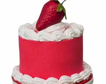 Spring Tiered Tray Decor | Real Looking Cake | Fake Cake Display | Dessert Table Decor | Faux Cake Accent | Handmade Fake Dessert