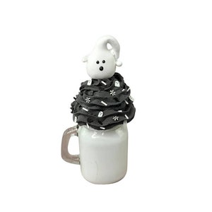Handmade Ghost, Ghost Fake Milkshake, Ice Cream Milkshake, Halloween Ghost Decoration, Ghost Tier Tray, Halloween Milkshake, Halloween Party