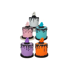 Handmade Halloween Ghost Fake Cake, Tier Tray Decor, Handmade Cake, Halloween Decor, Halloween Cake, Fake Display Cake, Fake Dessert