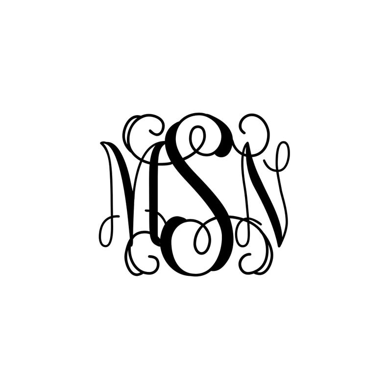 Custom Monogram Boot Decal: Personalized Vinyl Decals immagine 9