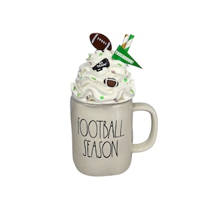 Football Whipped Cream Topper ONLY, Football Home Decor, Football Fake Whipped Cream,  Football Mug, Fall Tiered Tray Decor, Fall Home Decor