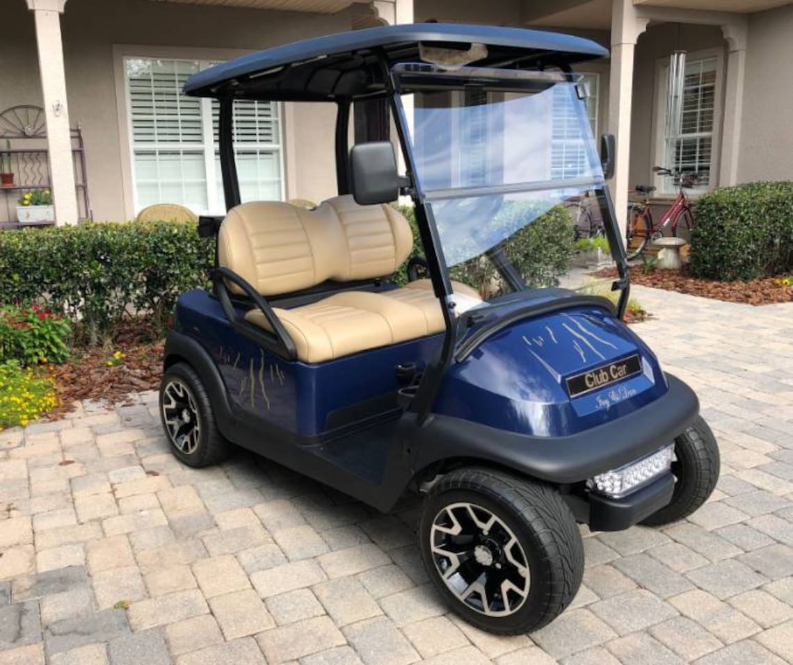 Custom Golf Cart Name Decal Golf Cart DecorName Decal Etsy