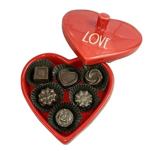 Fake Chocolates, Box of Chocolates, Mothers Day Tiered Tray, Fake Chocolates, 6 Mini Faux Chocolate, Chocolate Filler, Gift for Girlfriend