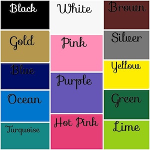 Pu&ograve; includere: Una cartella colori con 15 colori diversi, tra cui nero, bianco, marrone, oro, argento, rosa, blu, giallo, viola, oceano, verde, turchese, rosa acceso e lime.