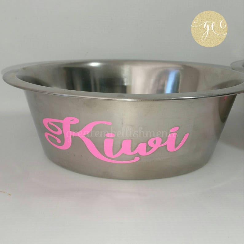 Personalized Dog Bowl Custom Stainless Steel Dog Bowl Etsy