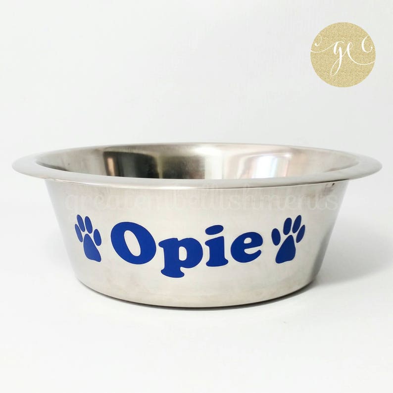 Personalized Dog Bowl Custom Stainless Steel Dog Bowl Etsy