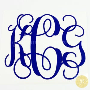 Custom Monogram Boot Decal: Personalized Vinyl Decals immagine 7