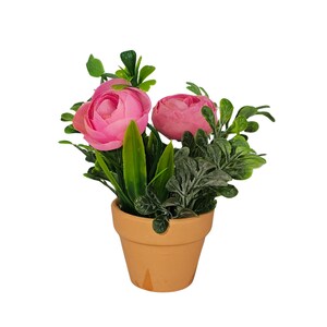 Ranunculus Tiered Tray, Mini Flower Table Arrangement, Spring Tiered Tray Decor, Greenery for Tiered Tray, Mini Flowers for Tiered Tray